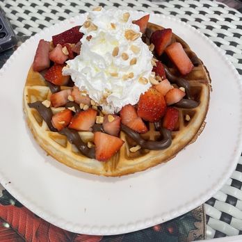 Jojo’s Coffee - Nutella and strawberry waffle - Coffee & Tea Near Me - Issaquah, Washington