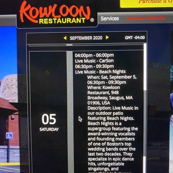 Kowloon - Sample music event info on kowloons website - Asian Fusion Near Me - Saugus, Massachusetts Kowloon - Sample music event info on kowloons website - Asian Fusion Near Me - Saugus, Massachusetts