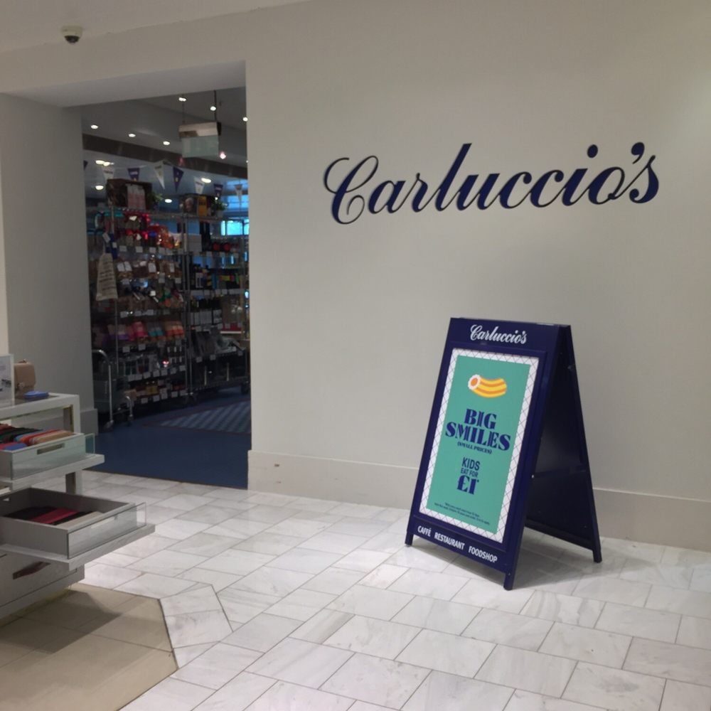 Carluccios - Entrance inside Fenwick's, Brent Cross Shopping Centre. - Italian Near Me - London, XGL Carluccios - Entrance inside Fenwick's, Brent Cross Shopping Centre. - Italian Near Me - London, XGL
