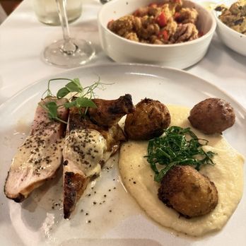 Linden - The smoked chicken with hush puppies - New American Near Me - Los Angeles, California Linden - The smoked chicken with hush puppies - New American Near Me - Los Angeles, California