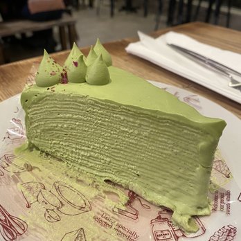 A La Mousse - Matcha Crepe Cake - Desserts Near Me - Philadelphia, Pennsylvania A La Mousse - Matcha Crepe Cake - Desserts Near Me - Philadelphia, Pennsylvania
