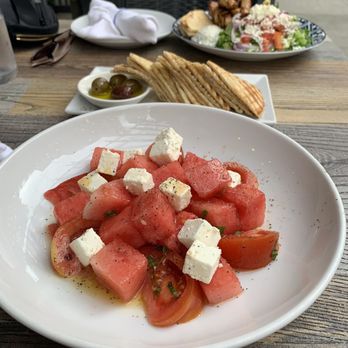Village Taverna - Special watermelon salad - Greek Near Me - New York, New York Village Taverna - Special watermelon salad - Greek Near Me - New York, New York