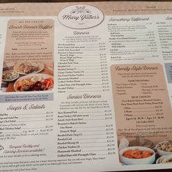 Mary Yoder's Amish Kitchen Bakery & Collectible Gifts - Menu