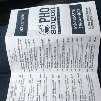 Pho Saigon Restaurant - New menu! - Vietnamese Near Me - Leamington, Ontario Pho Saigon Restaurant - New menu! - Vietnamese Near Me - Leamington, Ontario