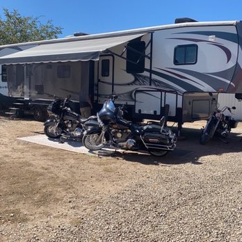 Trailer Village RV Park - Ample room for our 44' toy hauler with the patio down and awning out - RV Parks Near Me - Roswell, New Mexico Trailer Village RV Park - Ample room for our 44' toy hauler with the patio down and awning out - RV Parks Near Me - Roswell, New Mexico
