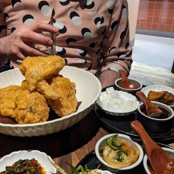 MINARI & The Pikok Lounge - Korean Fried Chicken - the chicken was extremely juicy but my husband wished he had ordered a slightly more adventurous dish - Korean Near Me - Minneapolis, Minnesota