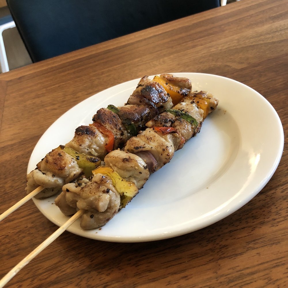 Bee Cafe - Chicken shish-kabobs! Seasoned perfectly! - Cafes Near Me - Woodside, New York Bee Cafe - Chicken shish-kabobs! Seasoned perfectly! - Cafes Near Me - Woodside, New York