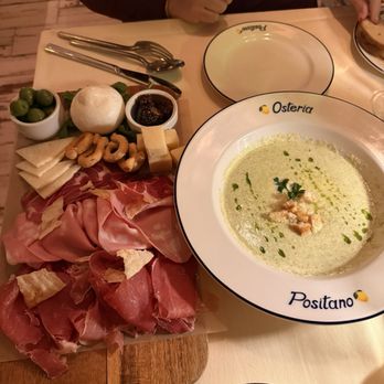 Osteria Positano - Cure Meat And Cheese Board with the zucchini cream - Italian Near Me - Miami Beach, Florida Osteria Positano - Cure Meat And Cheese Board with the zucchini cream - Italian Near Me - Miami Beach, Florida
