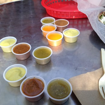 Tacodeli - Their four different sauces - Breakfast & Brunch Near Me - Austin, Texas Tacodeli - Their four different sauces - Breakfast & Brunch Near Me - Austin, Texas