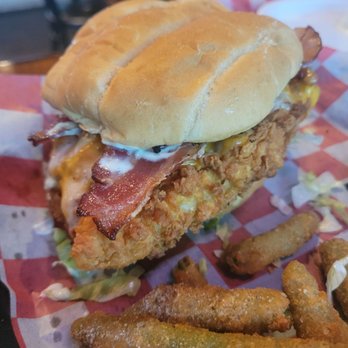 The Roost Bar & Grill - Chicken bacon ranch burger - Bars Near Me - Springfield, Missouri The Roost Bar & Grill - Chicken bacon ranch burger - Bars Near Me - Springfield, Missouri