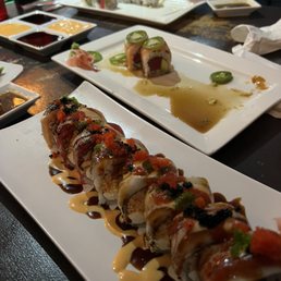 Asia roll, passion roll and snow mountain roll Asia roll, passion roll and snow mountain roll
