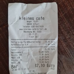 Kleines Cafe - Nicht nur Kaffee im Café