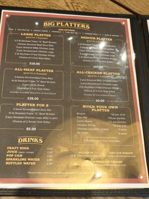 Menu photo 1 Chainsmoker Urban Barbecue Houston, TX