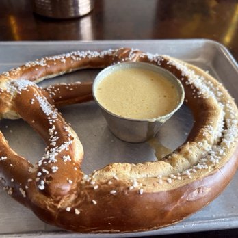 Gemüt Biergarten - Pretzel w/ cheese dip. - Beer Gardens Near Me - Columbus, Ohio