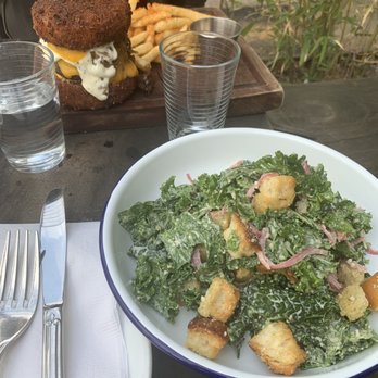The Bedford - Kale Caesar Salad Brunch, Mac N cheese burger - New American Near Me - Brooklyn, New York