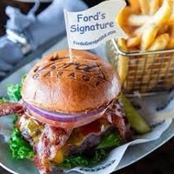 Ford's Garage Dearborn - Ford garage signature burger - Burgers Near Me - Dearborn, Michigan Ford's Garage Dearborn - Ford garage signature burger - Burgers Near Me - Dearborn, Michigan