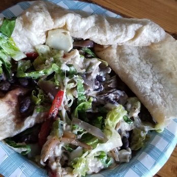 Chipotle Mexican Grill - It was supposed to be a barbecue burrito, with black beans, fajitas, sour cream, cheese, lettuce, no rice. - Mexican Near Me - Columbia, Maryland Chipotle Mexican Grill - It was supposed to be a barbecue burrito, with black beans, fajitas, sour cream, cheese, lettuce, no rice. - Mexican Near Me - Columbia, Maryland