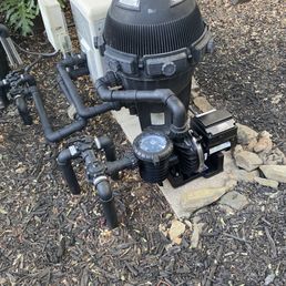 New pool pump. New pool pump.