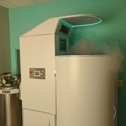 Revive Cryo Spa - The Cryo tube in action. It's -223 degrees in there!