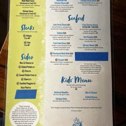 Shipwreck Bar & Grill - Menu