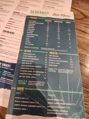 Menu photo 1 Serranos Cedar Park, TX