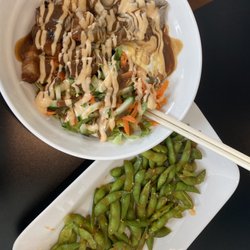 Luv Pho Food - 23. Vietnamese Style Vermicelli with pork and beef & some 6. Edamame