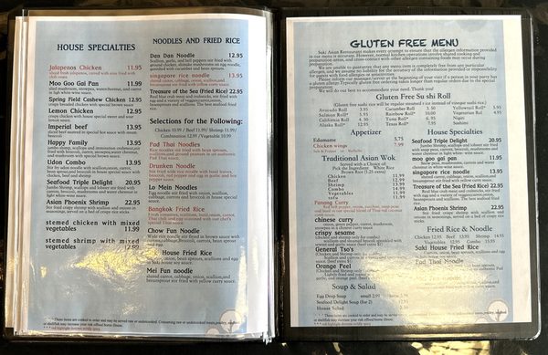 Menu photo 1 Saki Overland Park, KS Menu photo 1 Saki Overland Park, KS