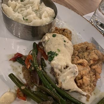 Haywire - Half of the chicken fried steak and green beans (we split the entree) - New American Near Me - San Antonio, Texas