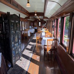 Inside of the Pullman car
