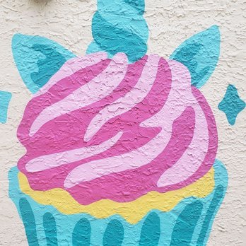 dbakers Sweet Studio - Cupcake art on the side of the building - Bakeries Near Me - Miami, Florida dbakers Sweet Studio - Cupcake art on the side of the building - Bakeries Near Me - Miami, Florida