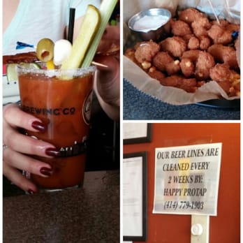 Oscar's Pub & Grill - Bloody mary with bacon and cheese curds - New American Near Me - Milwaukee, Wisconsin