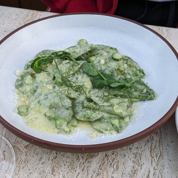 Terra - our favorite, the pea raviolli. could have eaten 2 more servings - Italian Near Me - Santa Clara, California Terra - our favorite, the pea raviolli. could have eaten 2 more servings - Italian Near Me - Santa Clara, California