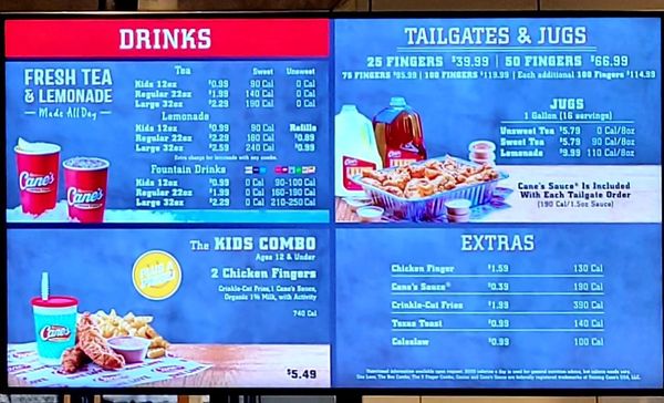 Menu photo 5 Raising Cane's Chicken Fingers Roseville, CA Menu photo 5 Raising Cane's Chicken Fingers Roseville, CA