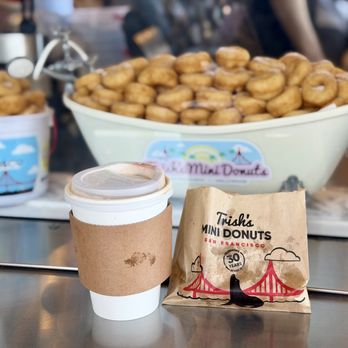 Trish's Mini Donuts - 7 Mini Donuts + Cappuccino - Donuts Near Me - San Francisco, California Trish's Mini Donuts - 7 Mini Donuts + Cappuccino - Donuts Near Me - San Francisco, California