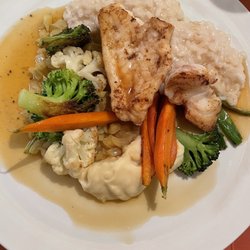Restaurant Menge - Seeteufel mit Risotto und allerlei Gemüse