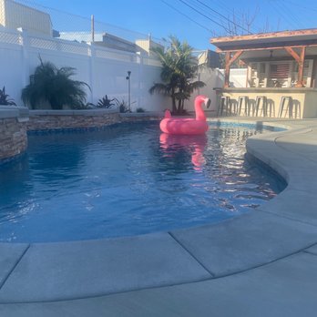 Swan Pools - We love the washed concrete coping. - Pool & Hot Tub Service Near Me Swan Pools - We love the washed concrete coping. - Pool & Hot Tub Service Near Me