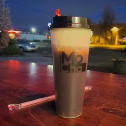 Black tea with sea salt cream