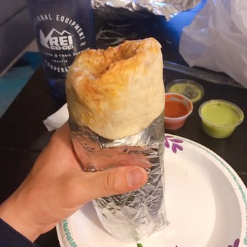 Los Metates - Al Pastor (bbq pork) super burrito - Tacos Near Me - Daly City, California
