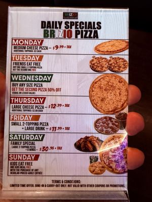 Menu photo 1 Brizio Pizza Lake Forest, CA