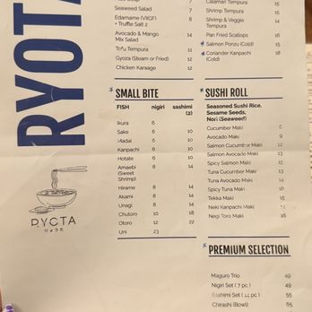 Ryota - Menu - Sushi Bars Near Me - Chicago, Illinois Ryota - Menu - Sushi Bars Near Me - Chicago, Illinois