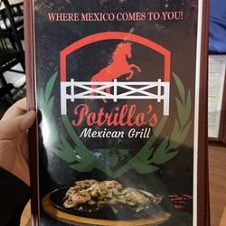 Potrillo's Mexican Grill - Menu cover