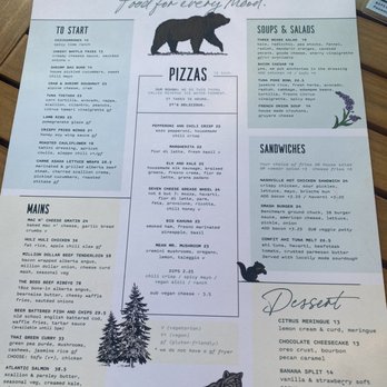 Three Bears Brewery and Restaurant - Food menu July 2022 - Brewpubs Near Me - Banff, Alberta Three Bears Brewery and Restaurant - Food menu July 2022 - Brewpubs Near Me - Banff, Alberta