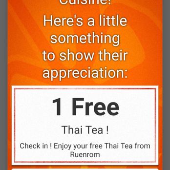 Ruenrom Thai Cuisine - Free check in - Thai Near Me - Glendora, California