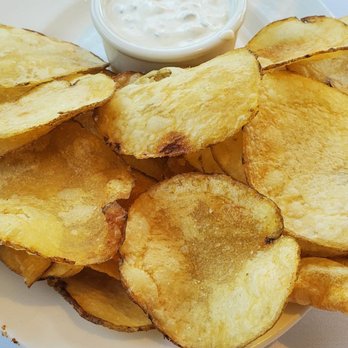 Mustards Grill - Housemate potato chips with blue cheese  dip - New American Near Me - Napa, California
