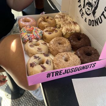 Trejo's Coffee & Donuts - Dozen goodies - Coffee & Tea Near Me - Los Angeles, California Trejo's Coffee & Donuts - Dozen goodies - Coffee & Tea Near Me - Los Angeles, California