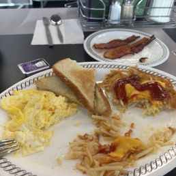 See the grease on the plate ?
