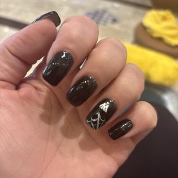 VIP Nails & Spa - Halloween nails (ghost & spider web) - Nail Salons Near Me - Conway, South Carolina VIP Nails & Spa - Halloween nails (ghost & spider web) - Nail Salons Near Me - Conway, South Carolina