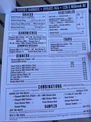 Menu photo 4 Clyde Cooper's Barbecue Raleigh, NC