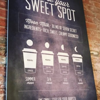 Summer Moon Coffee - I would recommend getting half moon so it's not too sweet - Coffee & Tea Near Me - Frisco, Texas