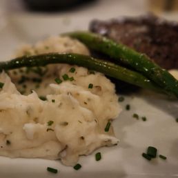 Flat iron steak with mashed potatoes Flat iron steak with mashed potatoes
